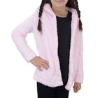 Casaco Infantil Feminino LZT Teddy Flic Baz Rosa - 9089