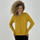 Casaco Miose Cardigan Curto com Botão Feminino