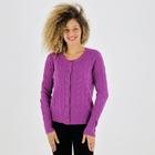 Casaco Miose Cardigan Curto com Botão Feminino