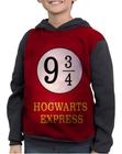 Casaco Moletom Infantil Harry Potter Hogwarts Express 9 3/4