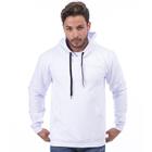 Casaco Moletom liso Masculino e Feminino blusa de frio Canguru -M001