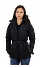 Casaco Parka feminino Impermeável Com Capuz Frio Intenso, Neve - BLACK SAND