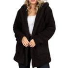 Casaco Teddy Feminino Preto Branco Bege Blusa de Frio Feminina Pelinho Jaqueta Ted Moda Inverno Blogueira