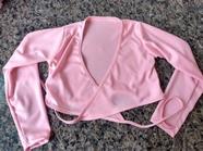 Casaquinho Ballet Transpassado Casaquinho Para Ballet Rosa Preto Infantil Bolero Helanca