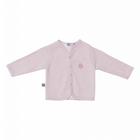 Casaquinho Casaco Blusa Inverno Bebê Infantil Menina Suedine Canelado Rosa Bebê 100% algodão