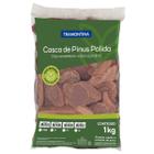 Casca De Pinus Para Jardim E Vasos Tipo Polida Tamanho G 1kg - Tramontina