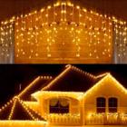 Cascata 300 Led Decoração Natal Festas 7M Luz Branco Quente - Asia Conection