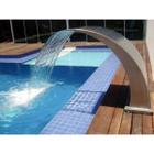 Cascata De Chão Wave 67Cm Em Aço Inox Para Piscinas