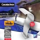 Cascata para Piscina Aço Inox 316 Canyon Média