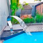 Cascata para Piscina High Tech Super em Aço Inox Escovado 75x30