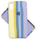 Case Aveludada Rainbow Arco Íris Compatível Com iPhone X / XS (Tela 5.8")