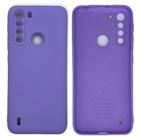 Case Capa Capinha Motorola One Fusion/One Fusion Plus Aveludada Proteção de Câmera