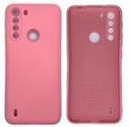 Case Capa Capinha Motorola One Fusion/One Fusion Plus Aveludada Proteção de Câmera