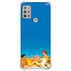 Case capa capinha p/ moto g10 (2007) casal retrô