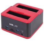 Case Dockstation 2 Hd Sata Docking USB 2.0 Backup PC, Notebook com Leitor de Cartões Universal - PONTO DO NERD