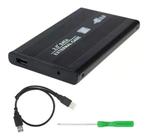 Case Gaveta Hd Sata Externo 2.5 Usb 2.0 Notebook Preta