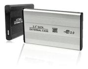 Case Hd 2,5 Sata Notebook Usb 2.0 Gaveta Alumínio Externo - prata