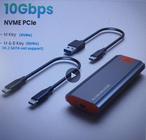 Case M2 SSD OTG nvme usb tipo c gen2 10gbps pcie ssd gabinete m.2 nvme caso adaptador externo para 2230 2242 2260 2280 m