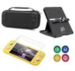 Case Nintendo Switch Lite + Suporte + 4 Grips + 2 Películas - 123Games