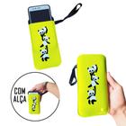 Case para Celular Pandas Fundo Amarelo Fofo