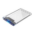 Case Para Hd 2.5 Sata Usb 3.0 Transparente Slim Externo