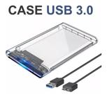 Case Para Hd Externo Transparente Notebook Sata 2.5 Usb 3.0 