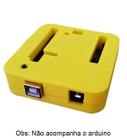 Case Uno R3 DIP/SMD Impressa em 3D Amarela compatível com Arduino