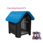 Casinha Cachorro Plástica N3 Mec Pet 03 Azul + Manta