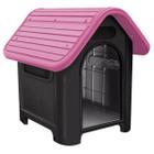 Casinha Casa Cachorro Home Plástico Desmontável N2 Rosa
