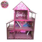 Casinha De Boneca Barbie Rosa MDF Montada