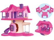 Casinha Casa de Boneca Barbie Polly Pintada 25 Móveis Madeira Mdf - Belo  Lar - Casinha de Boneca - Magazine Luiza