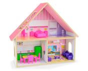 Casinha De Boneca Mobiliada Sweet Home Brinquedo Menina Mdf