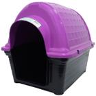 Casinha de Cachorro Cão e Gato Plástica Iglu Número 4 Porte Médio Rosa Furacão Pet N4,0 0889