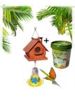 Casinha De Passarinhos Colonial Bebedouro Beija-flor +néctar