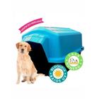 CASINHA Nº4 PARA CACHORROS GATOS PETS RESISTENTE SEGURA VÁRIAS CORES PLASTICA RESISTENTE ALVORADA SUPERINJET-AZUL