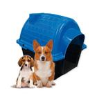 Casinha Para Pet Azul N5 Iglu Seguro Cães Raça Média/Grande