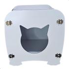 Casinha Pet Mini Casa Cama Mdf Desenho Gravado Cachorro Gato