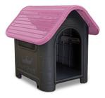 Casinha Plástica para Cães Mec Pet Rosa N.3