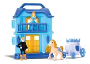 Casinha Princesa Snow E Móveis Castelo Musical Com Bonecos - SAMBA TOYS