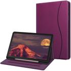 Caso Fintie para Samsung Galaxy Tab S6 Lite 10.4'' 2020 Modelo SM-P610 (Wi-Fi) SM-P615 (LTE) com suporte de caneta S, Visão multi-angular Tampa traseira TPU macia com pocket auto wake/sleep, roxo