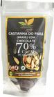 Castanha do Pará coberta c/ chocolate 70% cacau 120 g