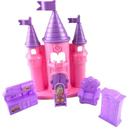 Castelo para bonecas delicado com 5 peças coloridas, brinquedo de castelo real com aventuras