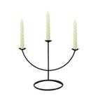 Castiçal 3 Arcos 31 cm Porta velas Brancas velitas Decoração