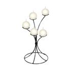 Castiçal 5 arcos Porta Vela bolinha Candelabro Decorativo - Velitas (r)