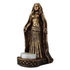 Castiçal Estátua Deusa Da Lua 16cm 10505 - Resina Ecológica