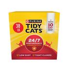 Cat Litter Tidy Cats Clumping 24 horas por dia, 7 dias por semana, desempenho 17,24 kg