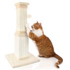 Cat Scratching Post AGYM de 81 cm de altura com corda de sisal e base de madeira