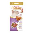 Cat Treat Catit, superalimento cremoso, cordeiro lambível com quinoa e chia