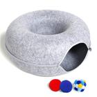 Cat Tunnel Bed PLIISLUP para gatos domésticos com 3 brinquedos, máximo de 30 libras