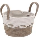 CATERRINE CESTA 16x24x24cm TECIDO MARROM PEQUENO - NH